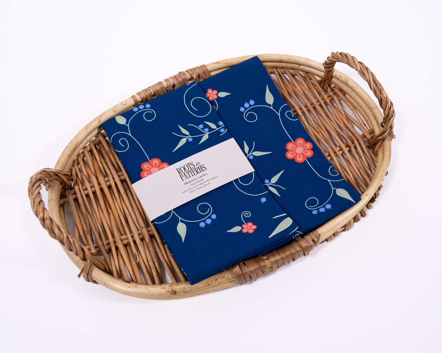 Blueberry Garden Tea Towel